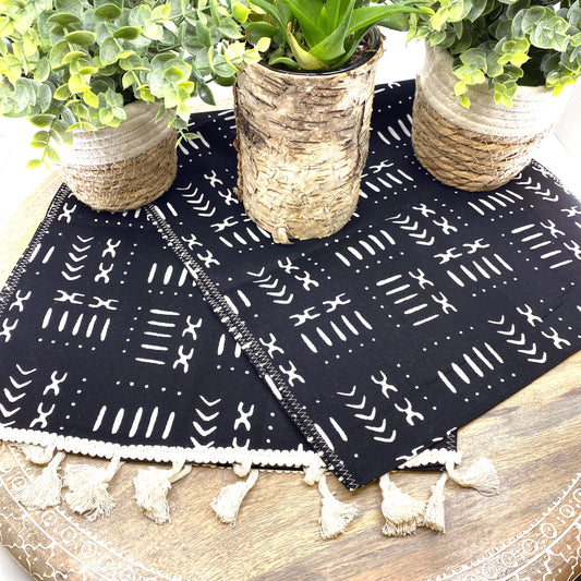 Handmade Wax Print Coffee Table Runner