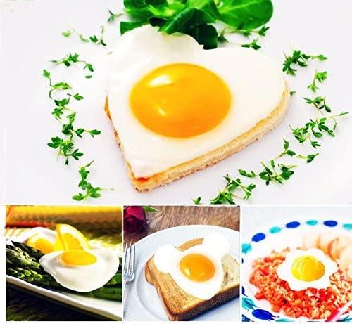 Stainless Steel 5 pcs Egg and Pancake Mold Set