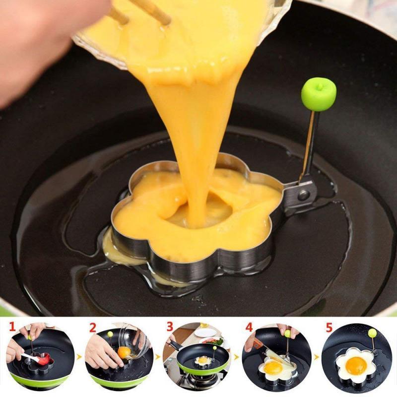 Stainless Steel 5 pcs Egg and Pancake Mold Set