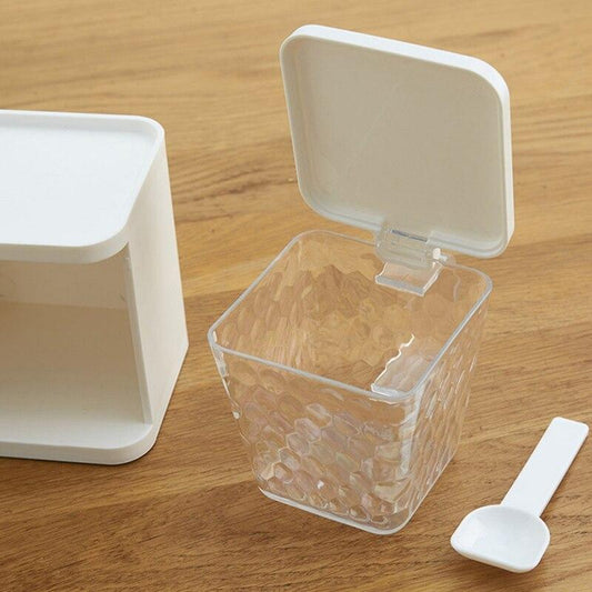 3 Grids Spoon Kitchen With Lid Container