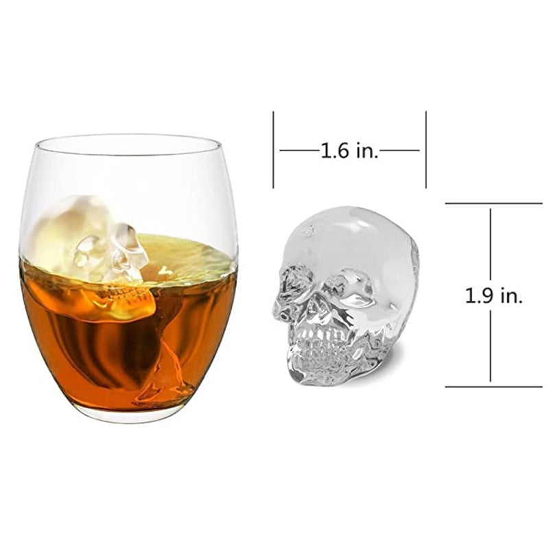 Skeleton Skull Ice Cube Mold