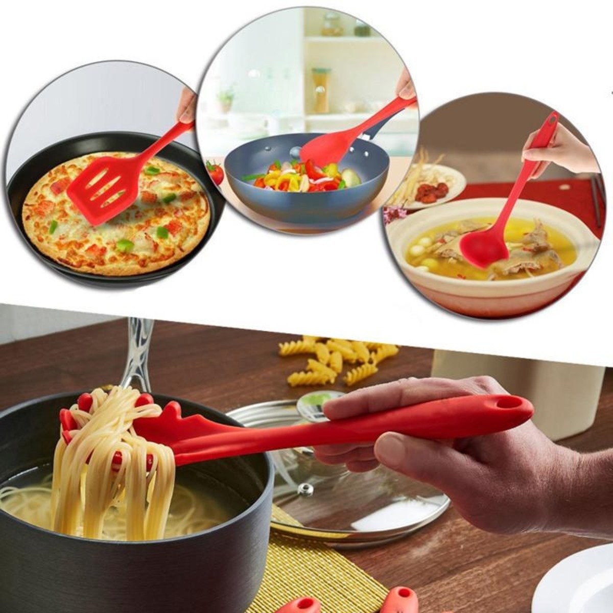 Non-Stick Silicone Cooking Utensils